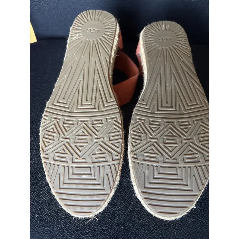 Ugg Women’s Gladiator Style Orange Suede Sandals Size 7.5